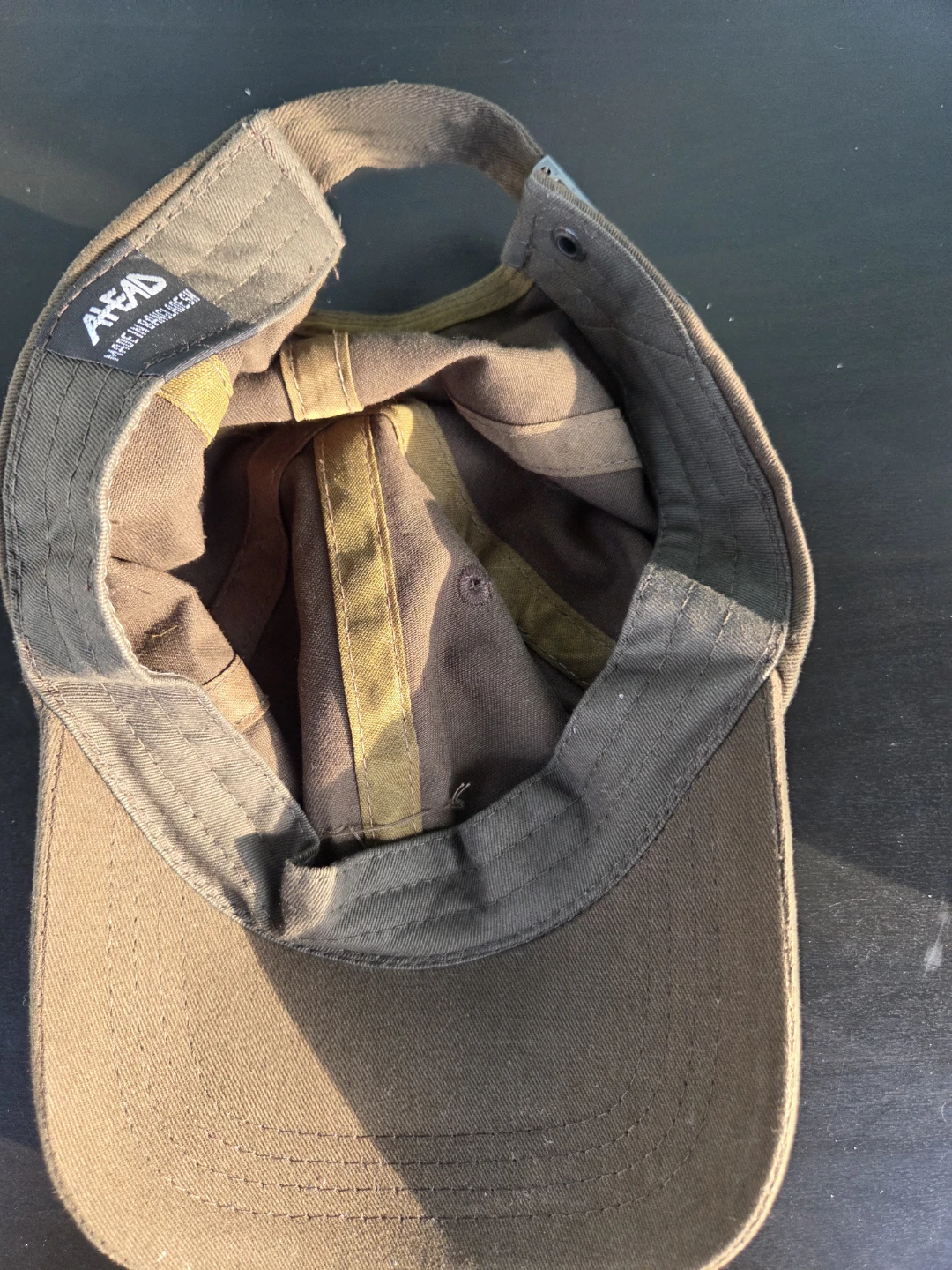 AHEAD Brown Baseball Cap with Shield Emblem - photo 5