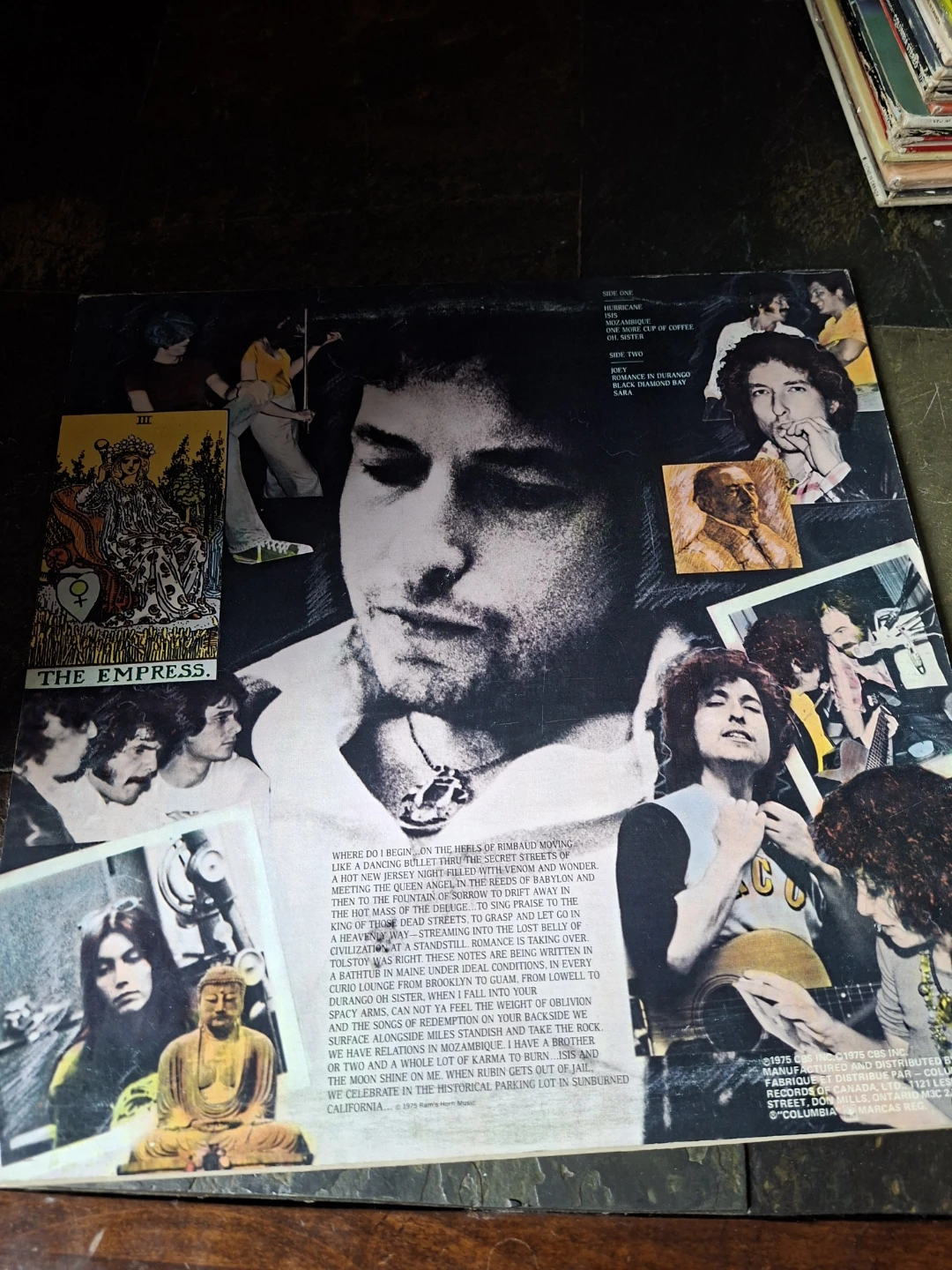 Bob Dylan Desire Vinyl Record - photo 2