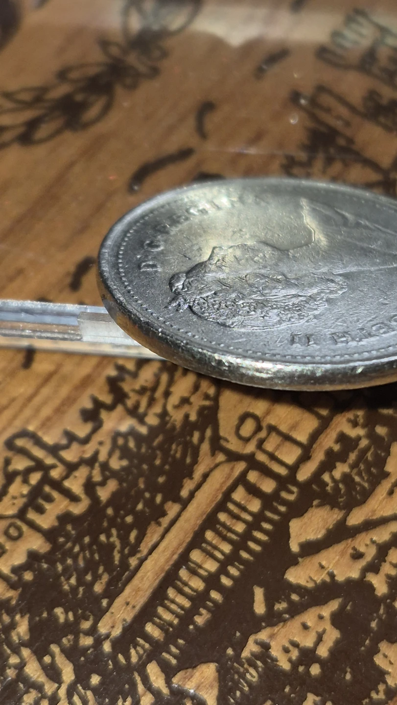 Quarter coin die cast error  not sterling - photo 3