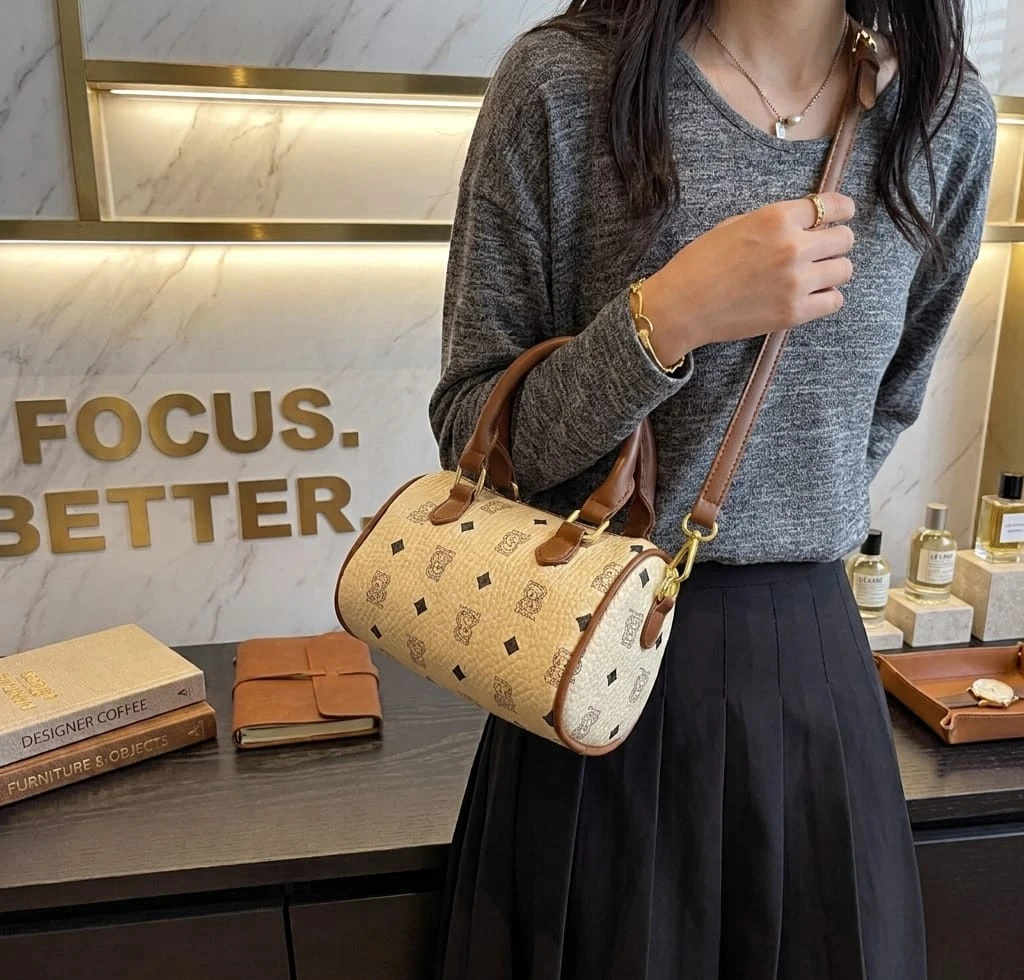 JBX Barrel Bag with Monogram Print - photo 2