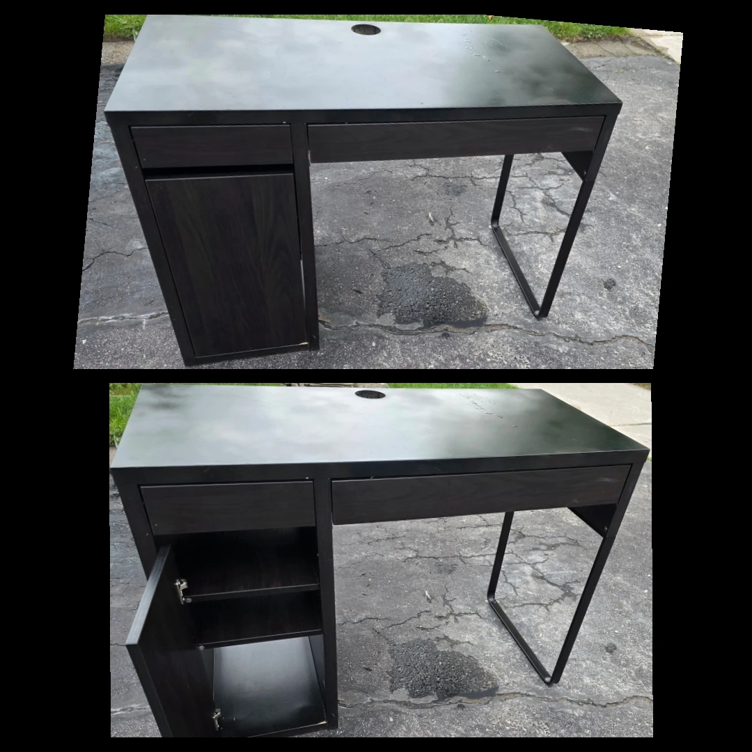 IKEA MICKE - blk/brown Computer/Office Desk