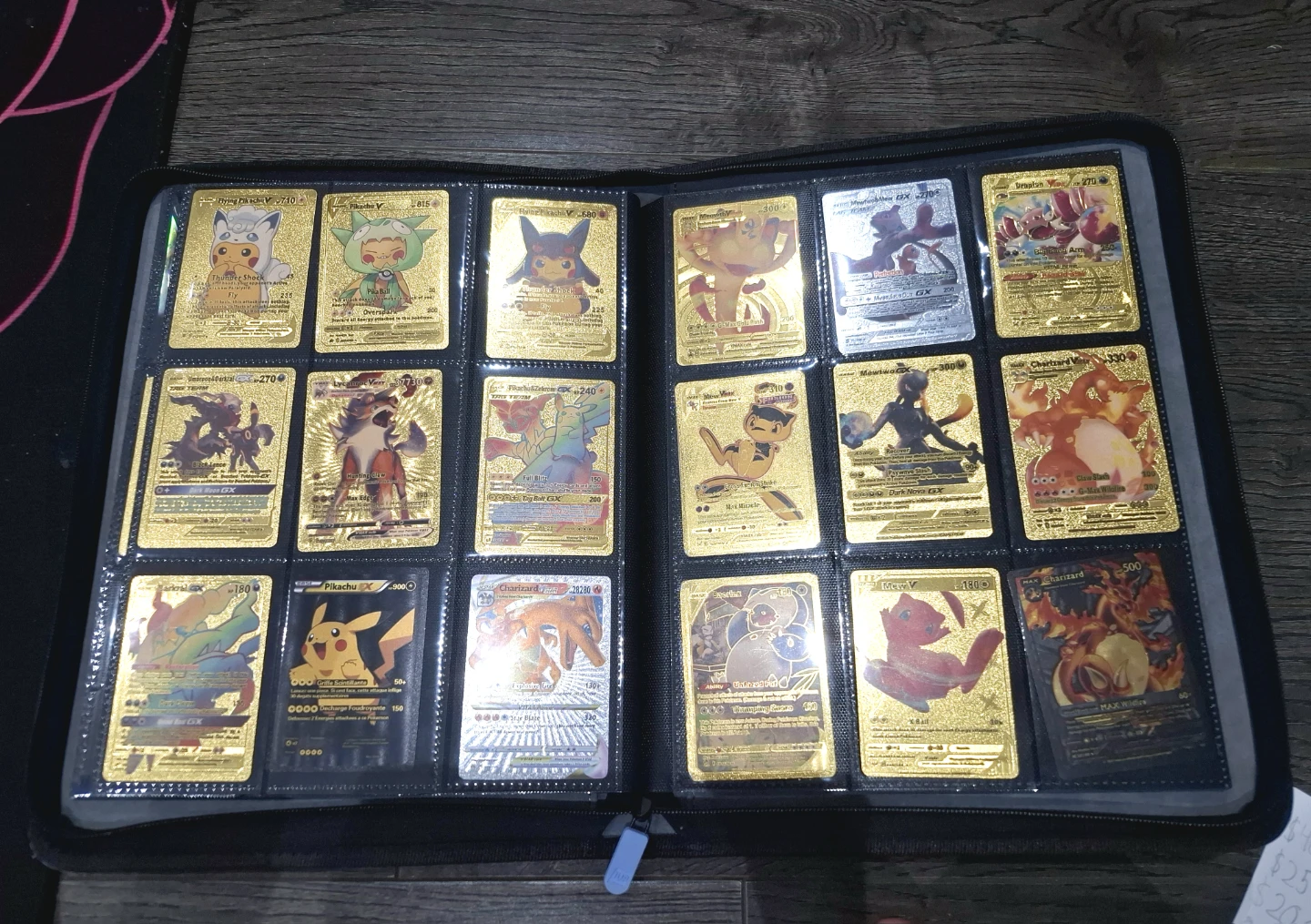 Assorted Gold Pokémon Cards
