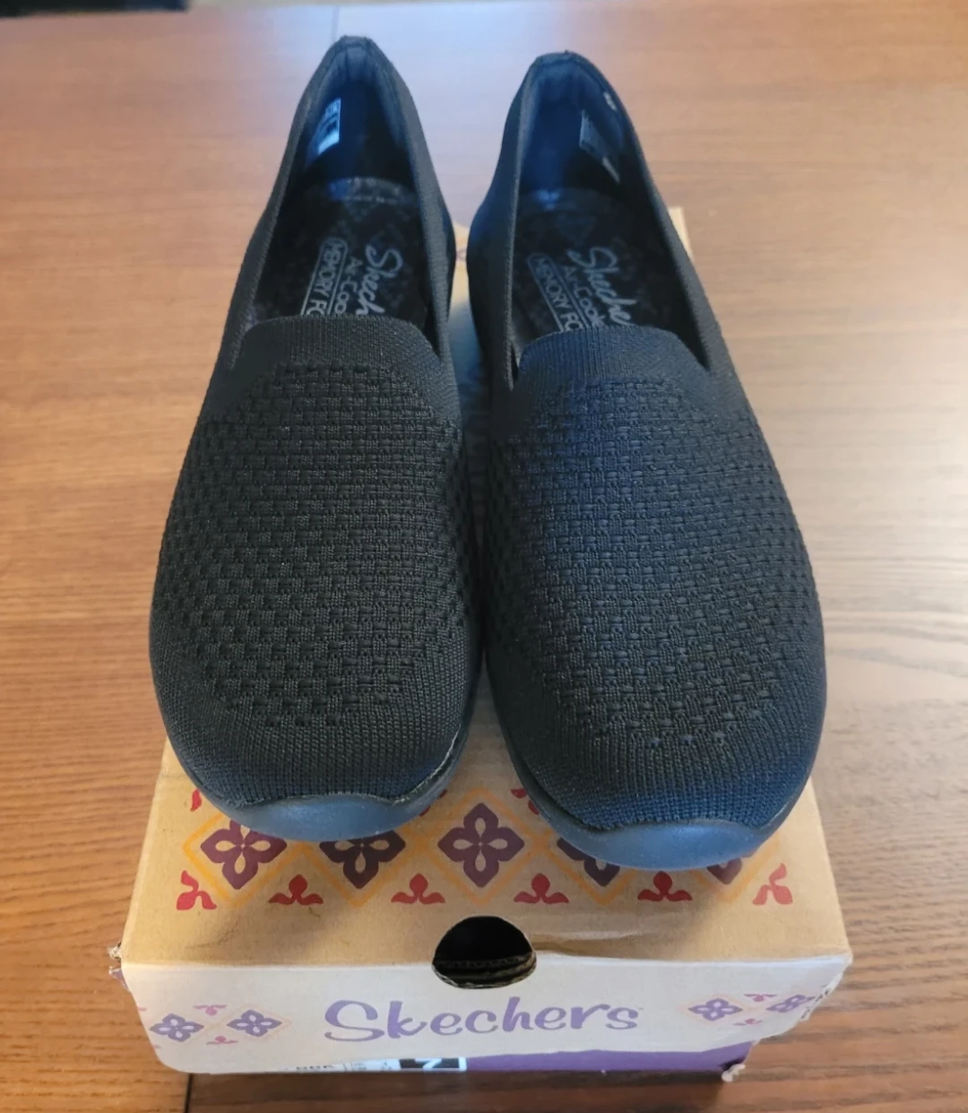 Skechers Women's Black Slip-On Knit Shoes
