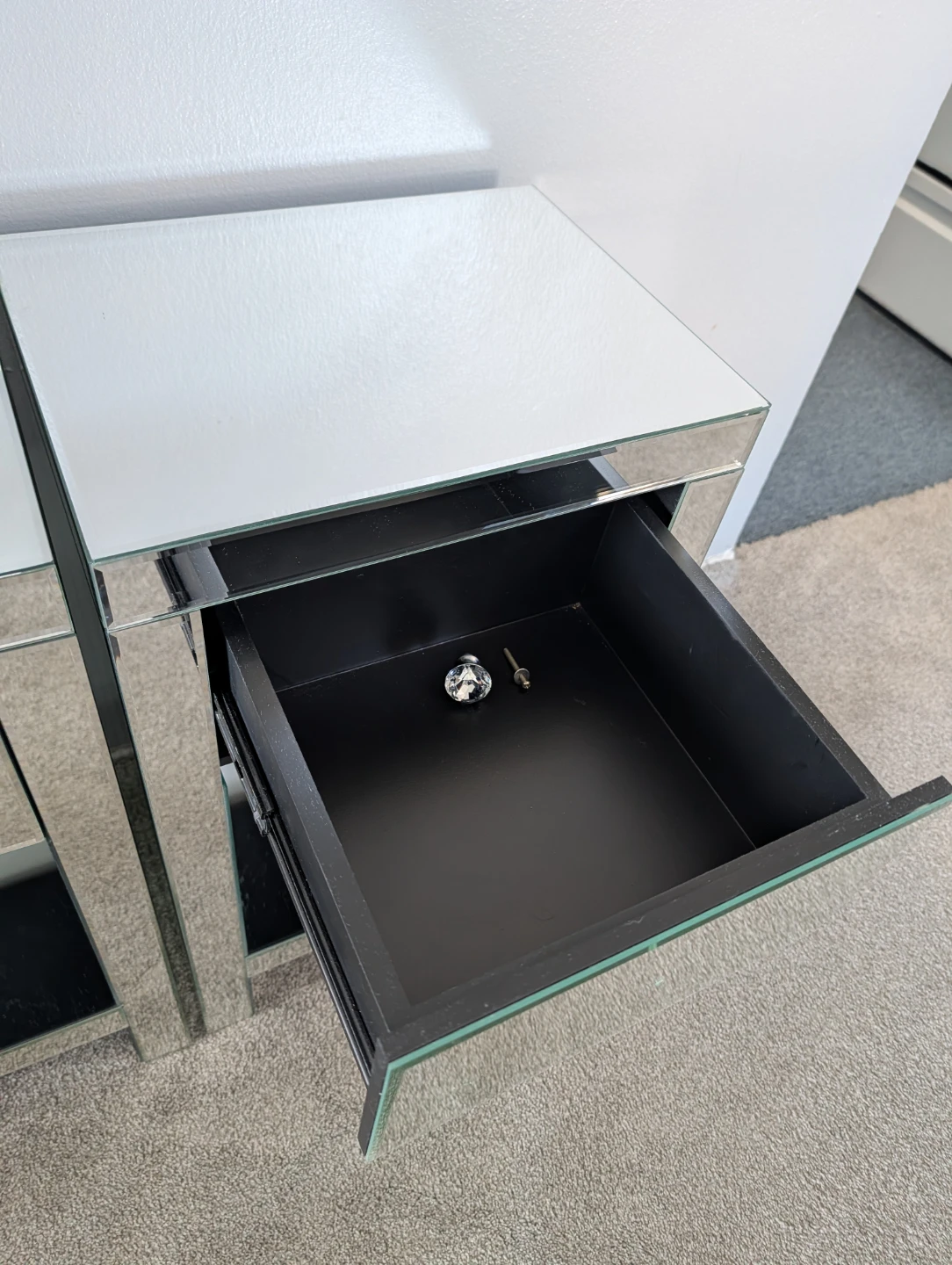 Mirrored Nightstands (Set of 2) - photo 4