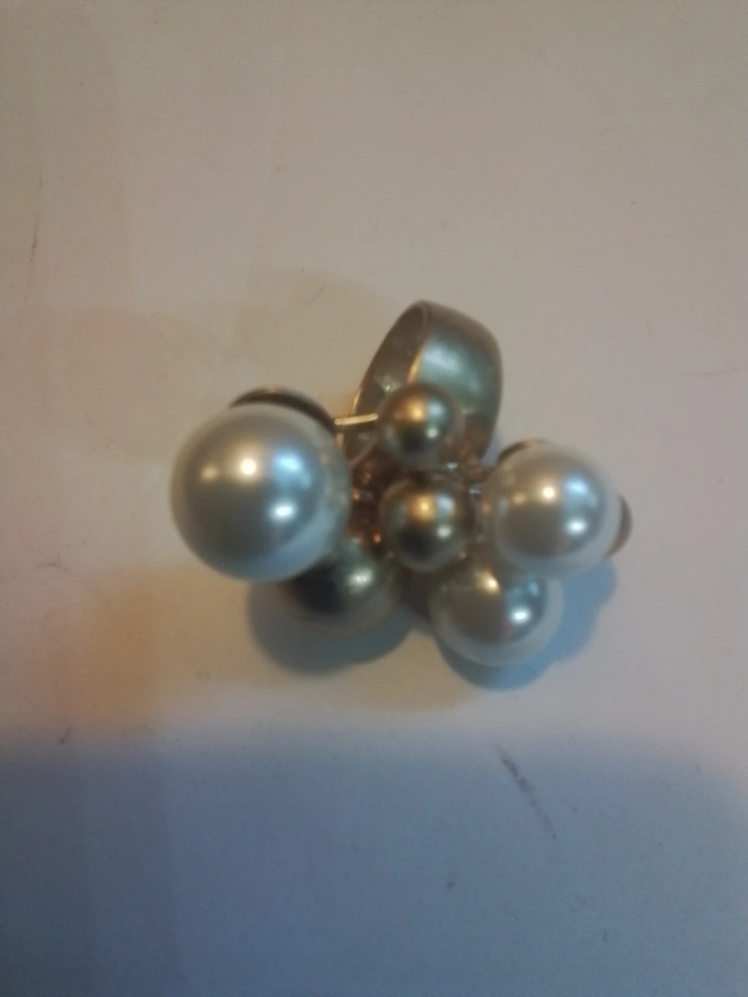 Lia Sophia Pearl and Gold Tone Ring - photo 3