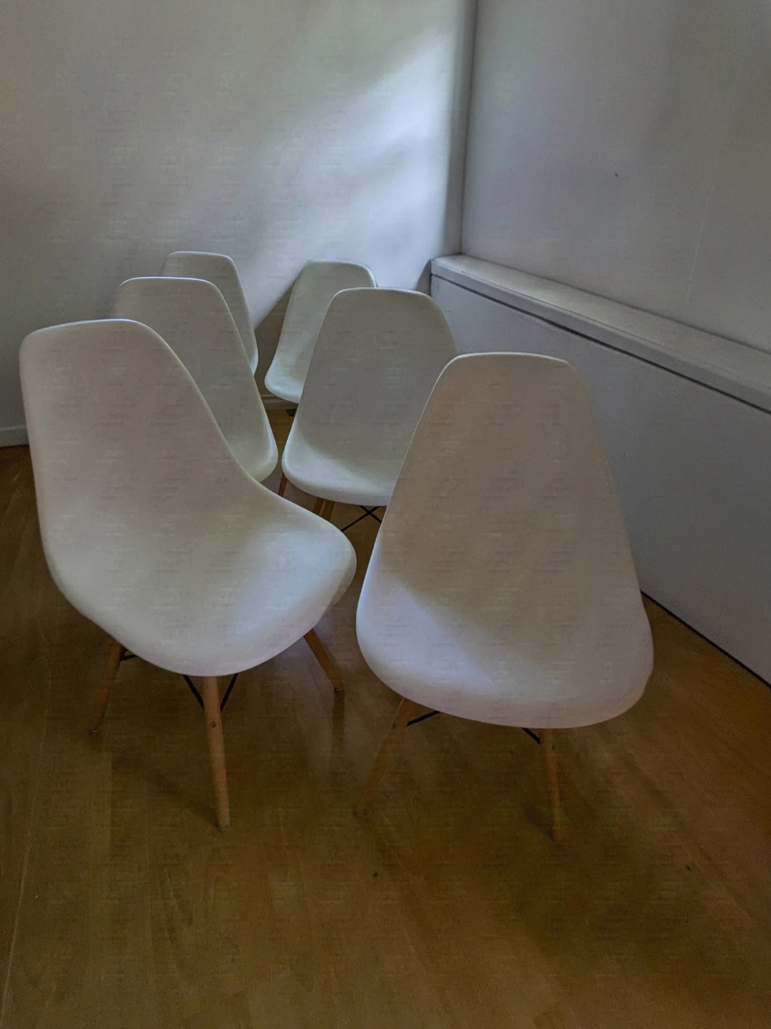 White Structube Eiffel Chairs (Set of 6) - photo 3