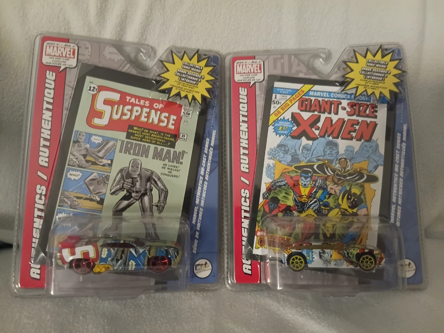 Marvel Authentics Die-Cast Series Car and Collectible Comic