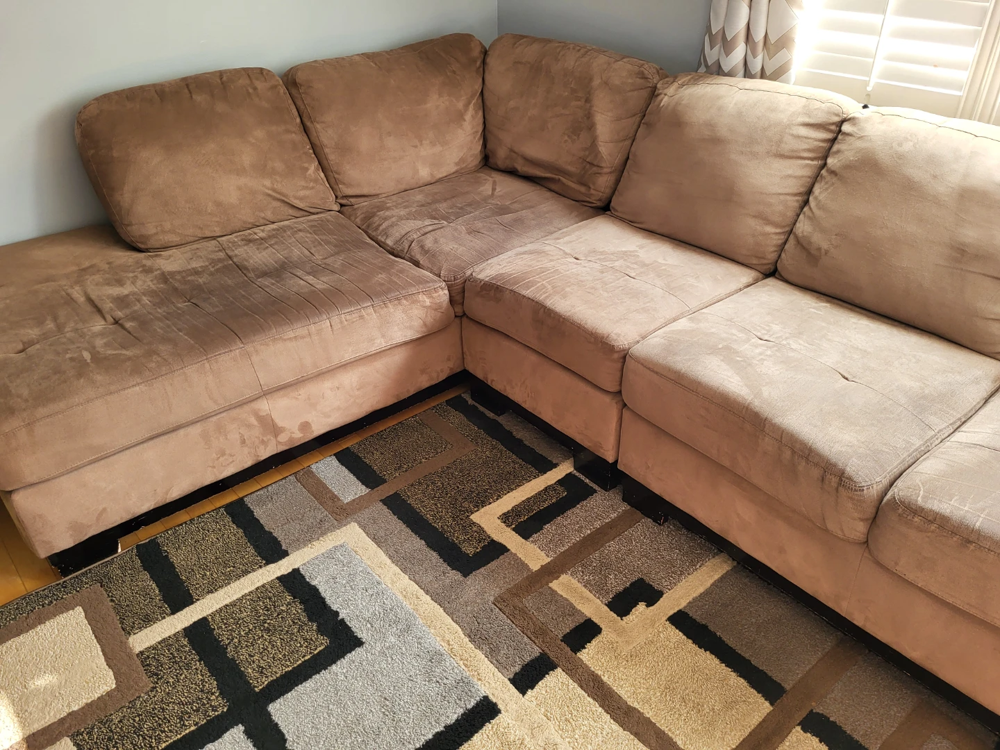 Brown Sectional couch