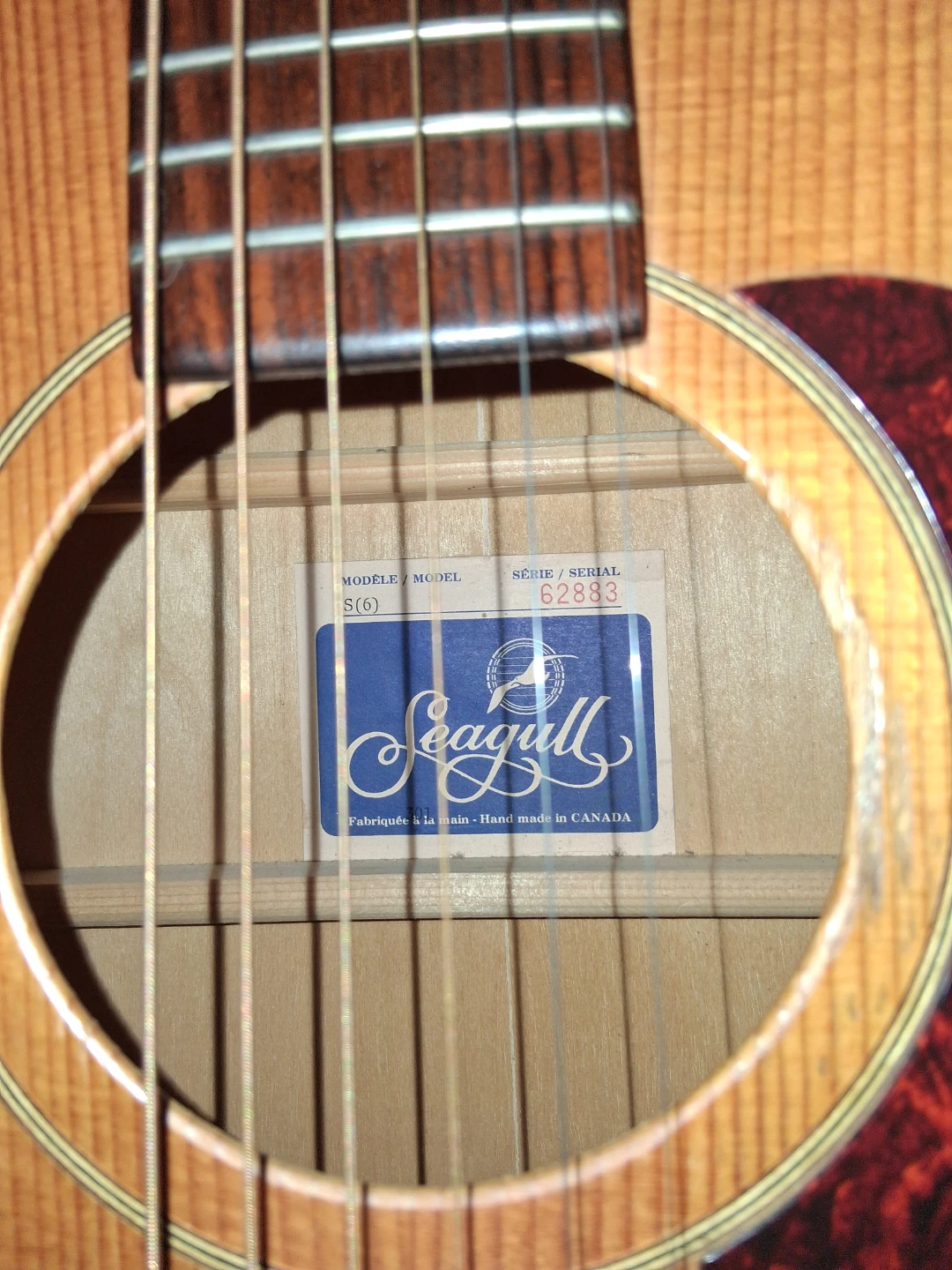 1983 Seagull S6 Acoustic Guitar and learn to play guitar - photo 2