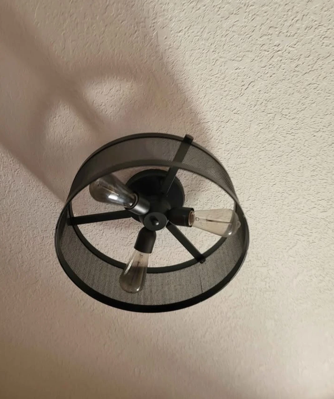 Black Metal Drum Pendant Light Fixtures - photo 3