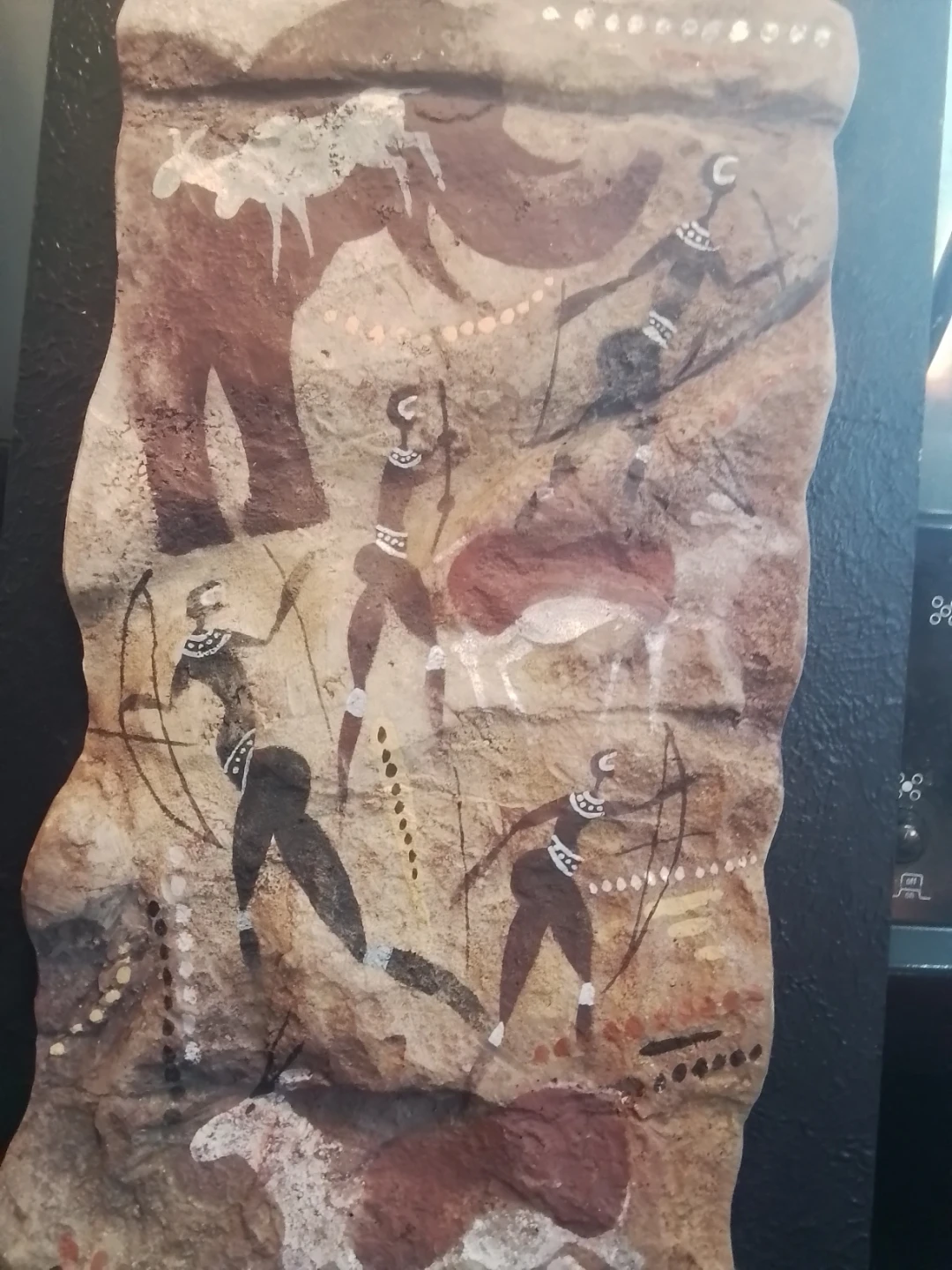 Authentic Sean Caulfield San (Bushmen) Rock Art Painting - photo 4