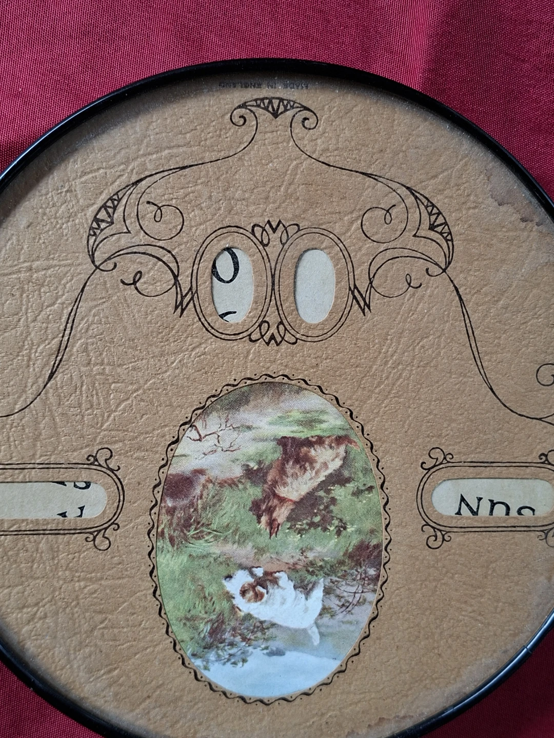 Vintage Perpetual Calendar with Dog Illustration - photo 3