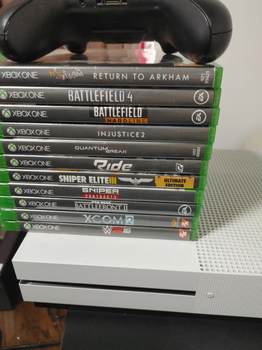 Xbox One S Console with Games and Controller - photo 3