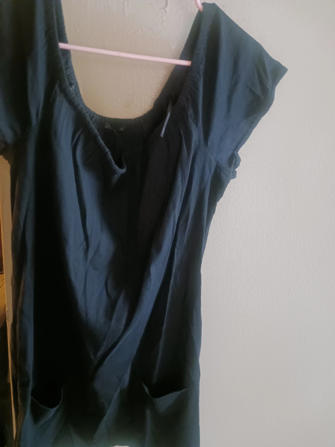THEORY Black Off-the-Shoulder Tunic dress - photo 2