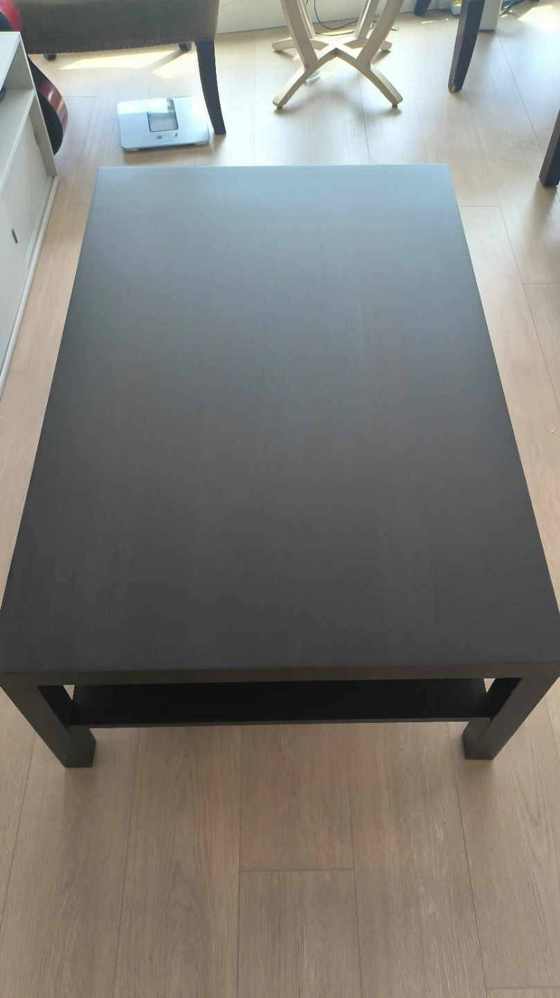 Ikea Black Coffee Table with Shelf
