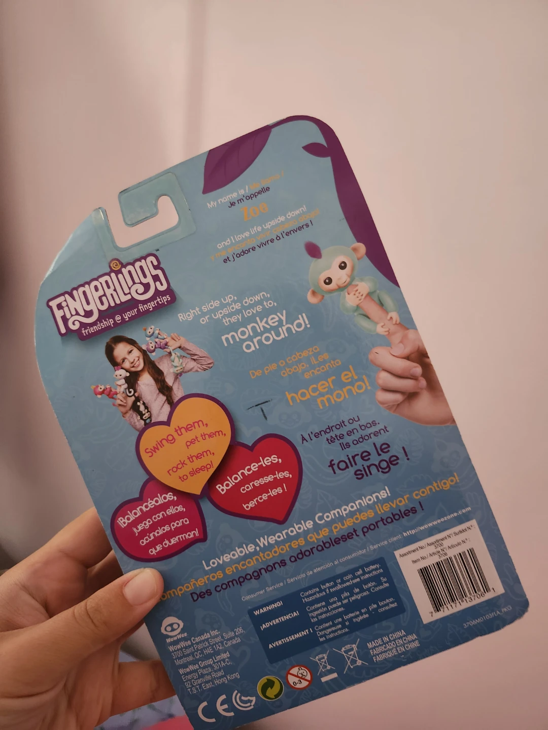 Fingerlings Zoe Baby Monkey Toy - photo 2