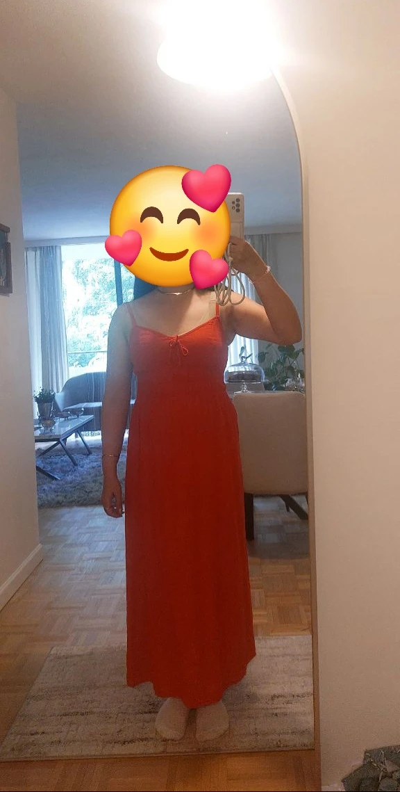 Simons Red Maxi Dress P/S