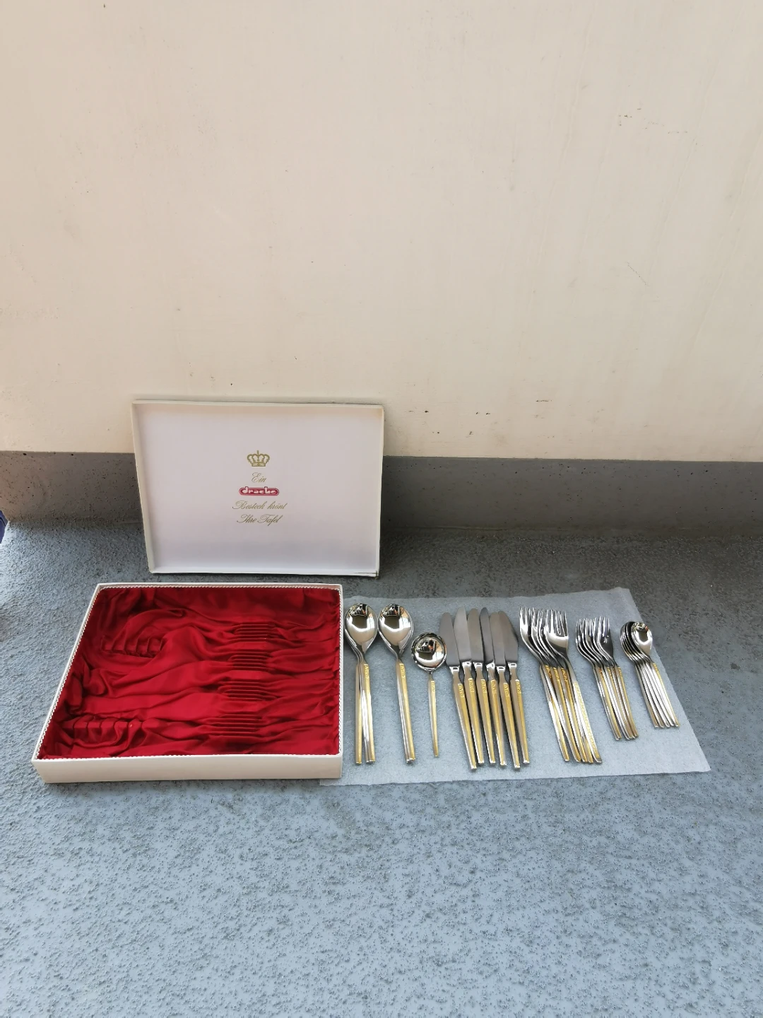 Vintage Drache Solingen German Stainless Steel Flatware Set - photo 4