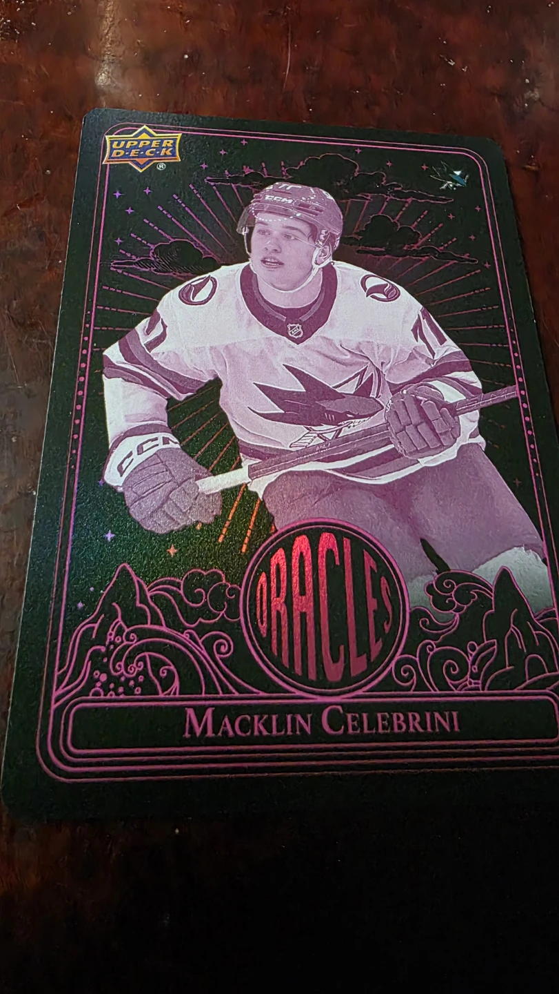 Macklin Celebrini Oracle Hockey Card