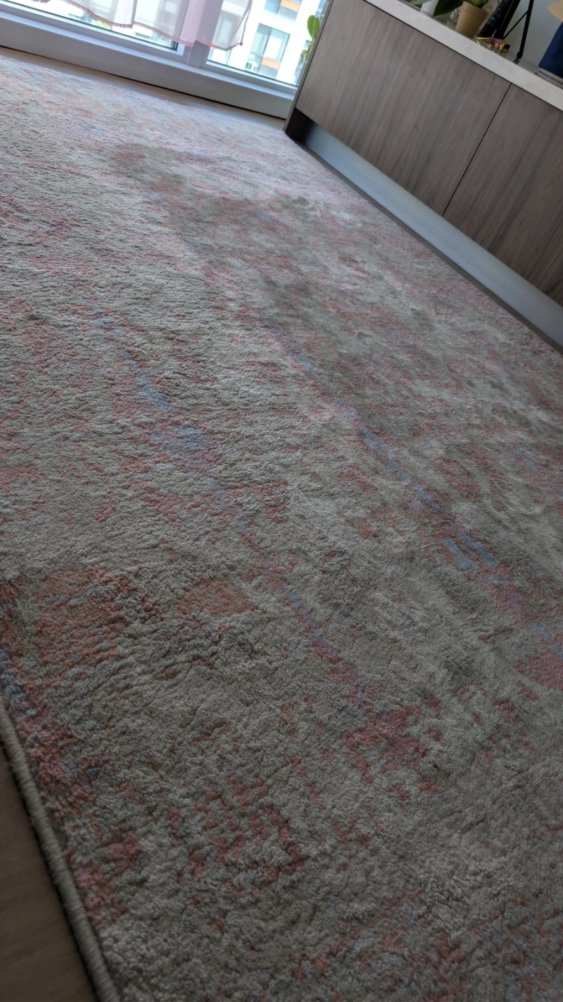 Area Rug – Muted Pink & Grey Palette - photo 2