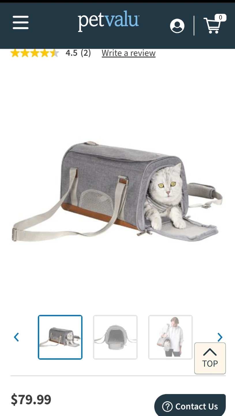 Pet Carrier Bag - Grey