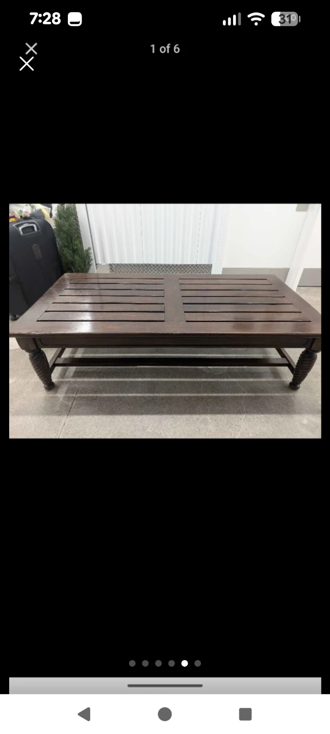 Wooden Coffee Table - photo 3