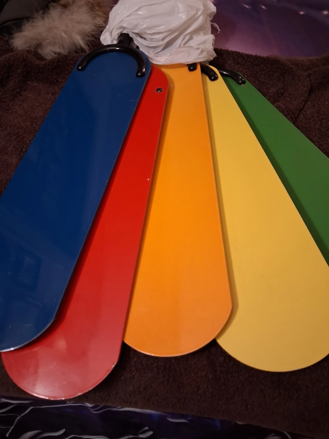 Beautiful colorful celing fan blades - photo 3