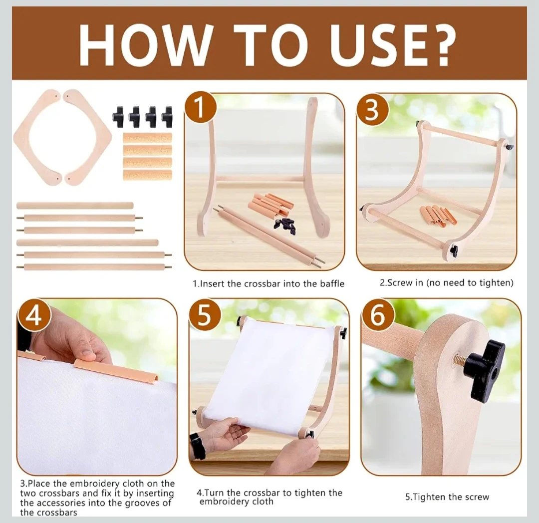 Wood Embroidery Hoop Stand - photo 3