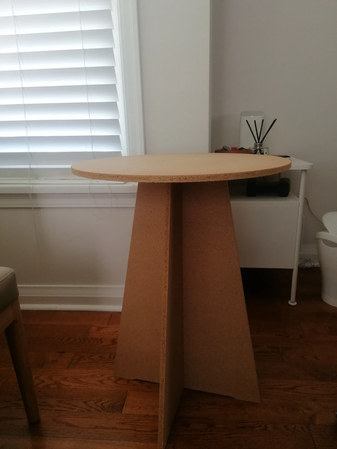 Round side table