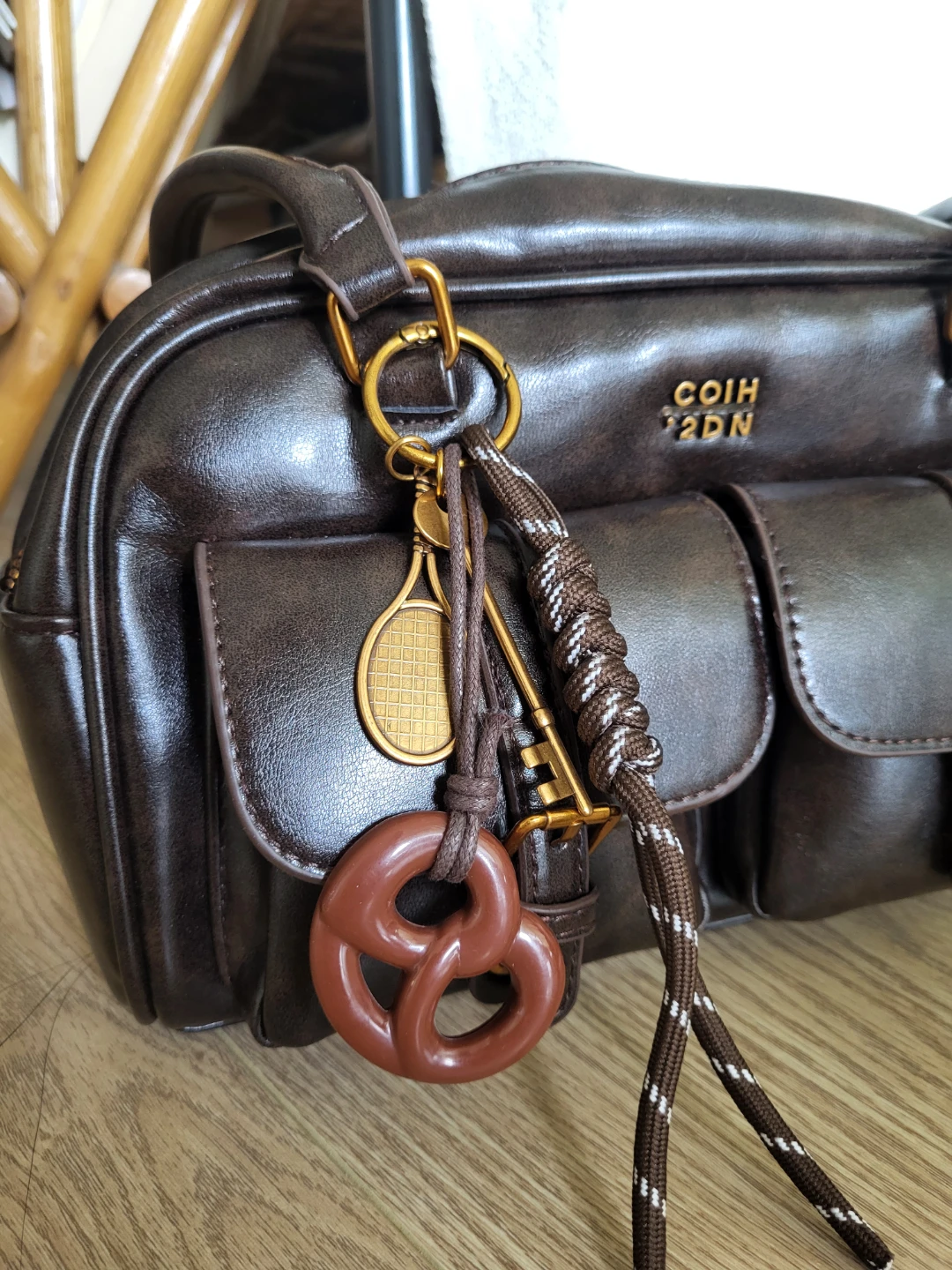 🌱 SHEIN - Brown Faux Leather Shoulder Bag - photo 2