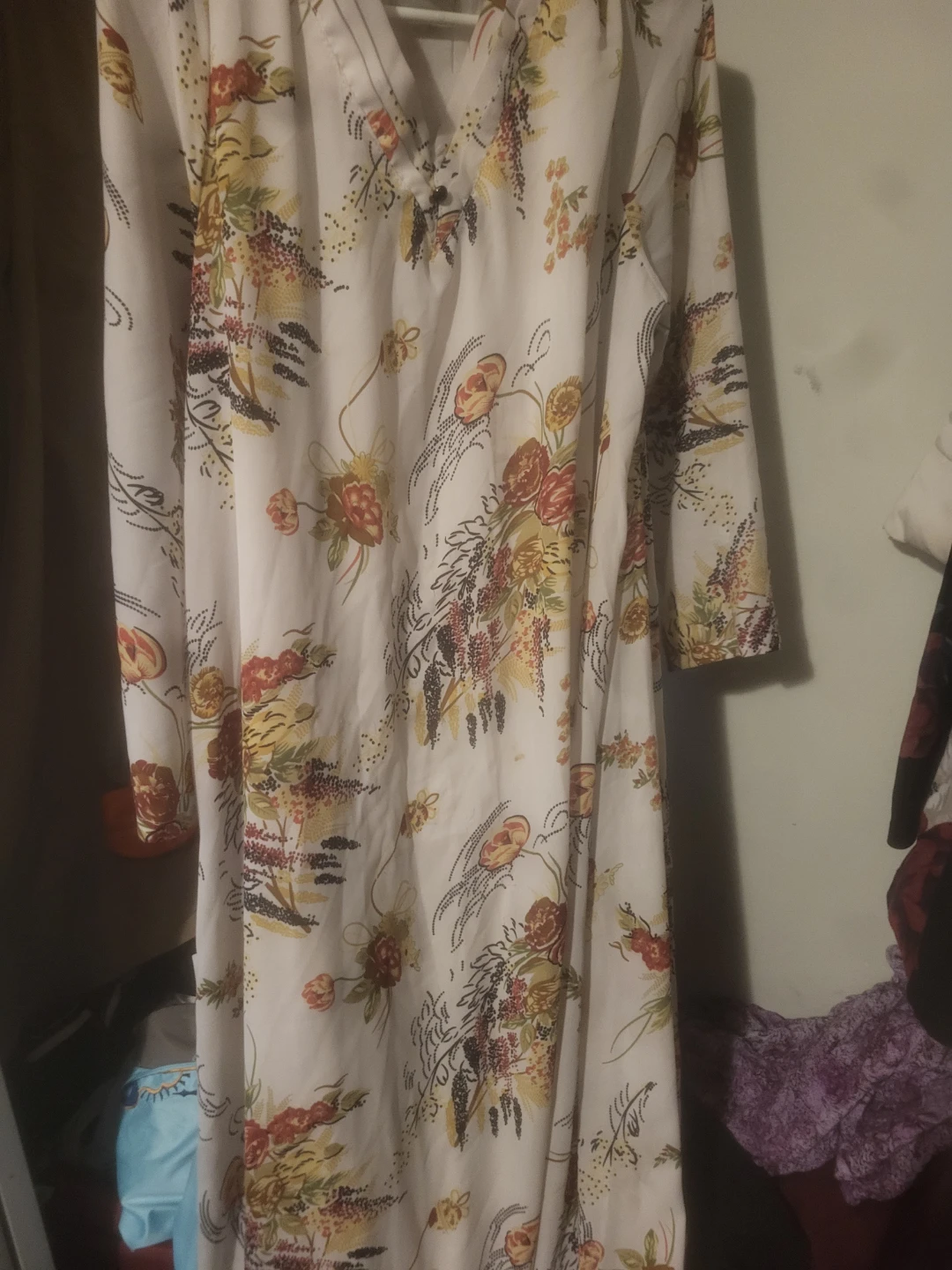 White floral dress