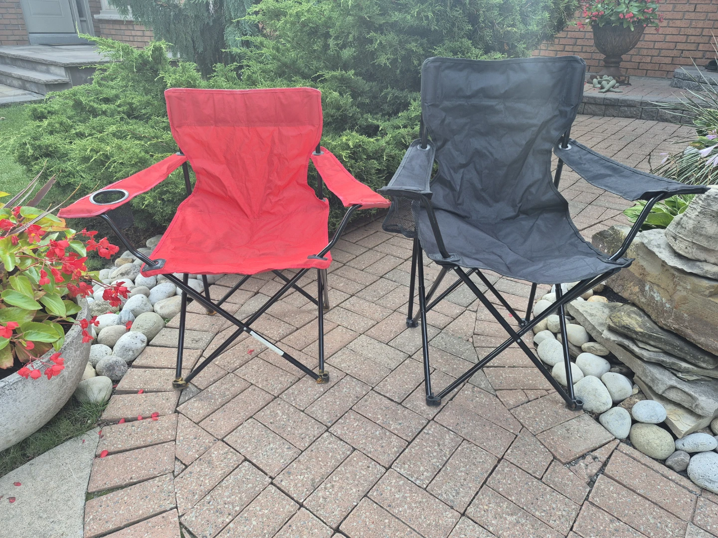 Great Foldable Camping Chair with Cup Holder