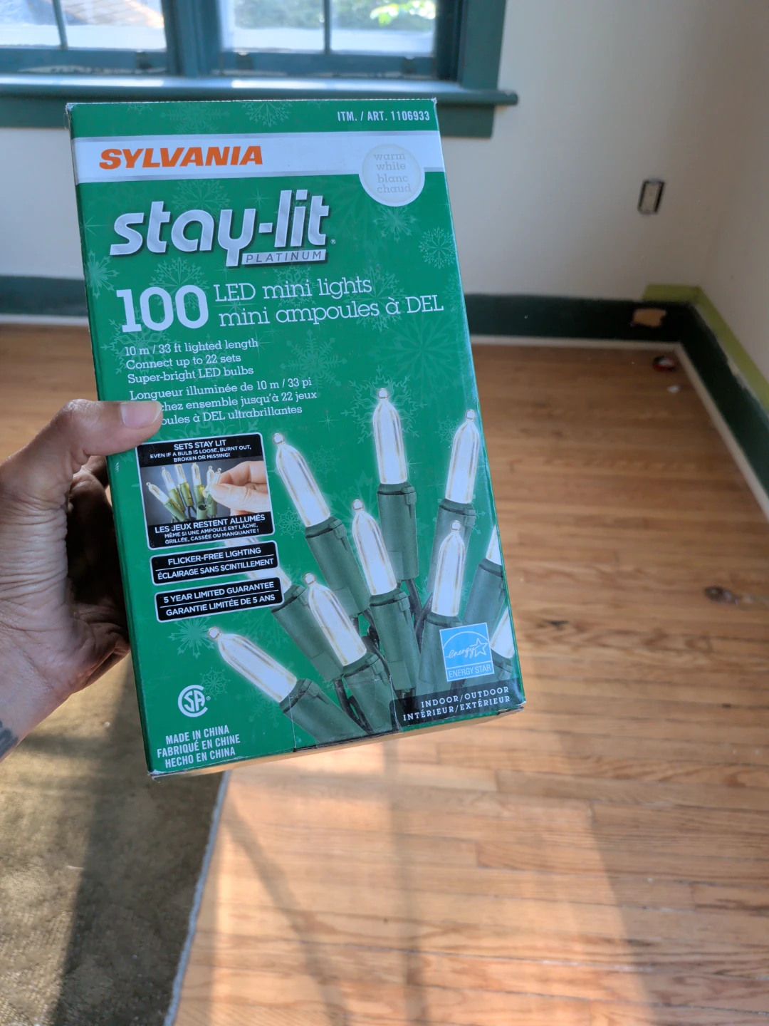 Sylvania Stay-Lit Platinum 100 LED Mini Lights