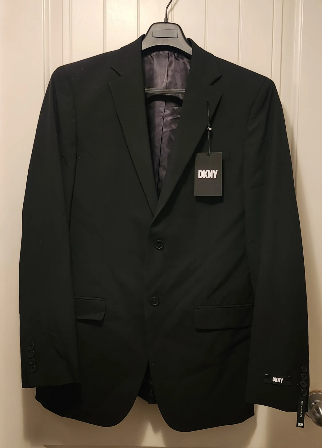 DKNY Black Suit Jacket - Size 40L