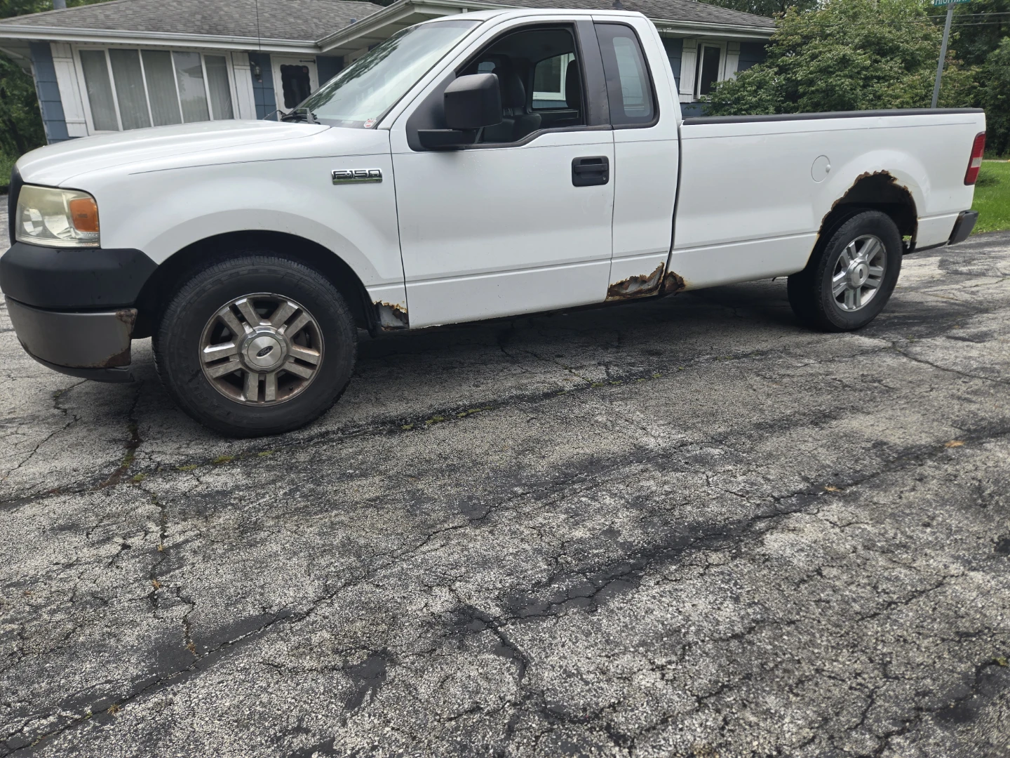 White Ford F-150 Pickup Truck