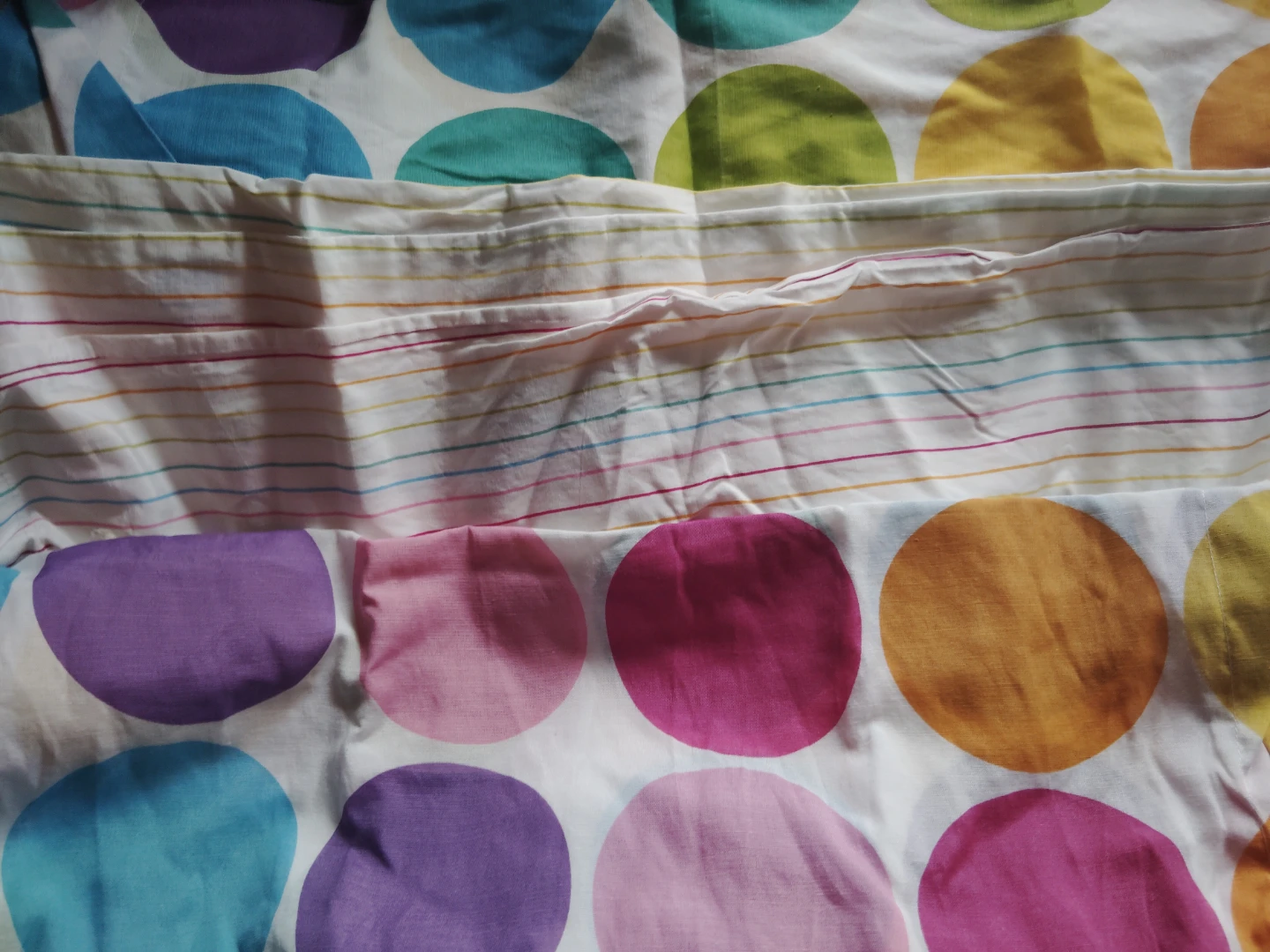 Colorful Polka Dot Comforter and Pillow Shams Set - photo 2