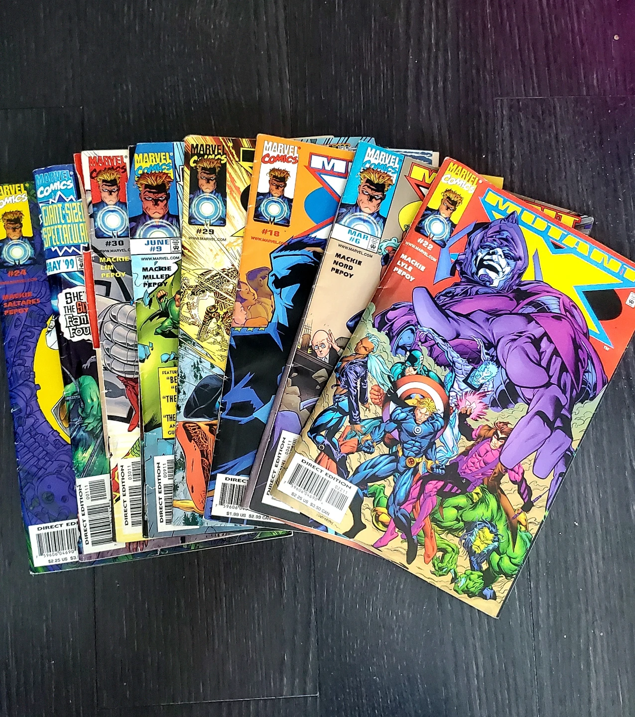 Marvel Mutant X Comic book Lot