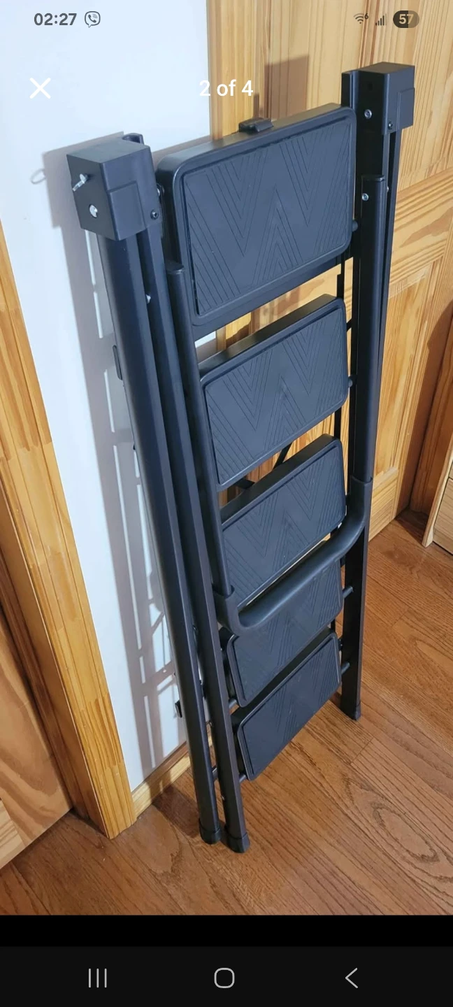 Brand NEW Black 5-Step Folding Step Ladder - photo 2
