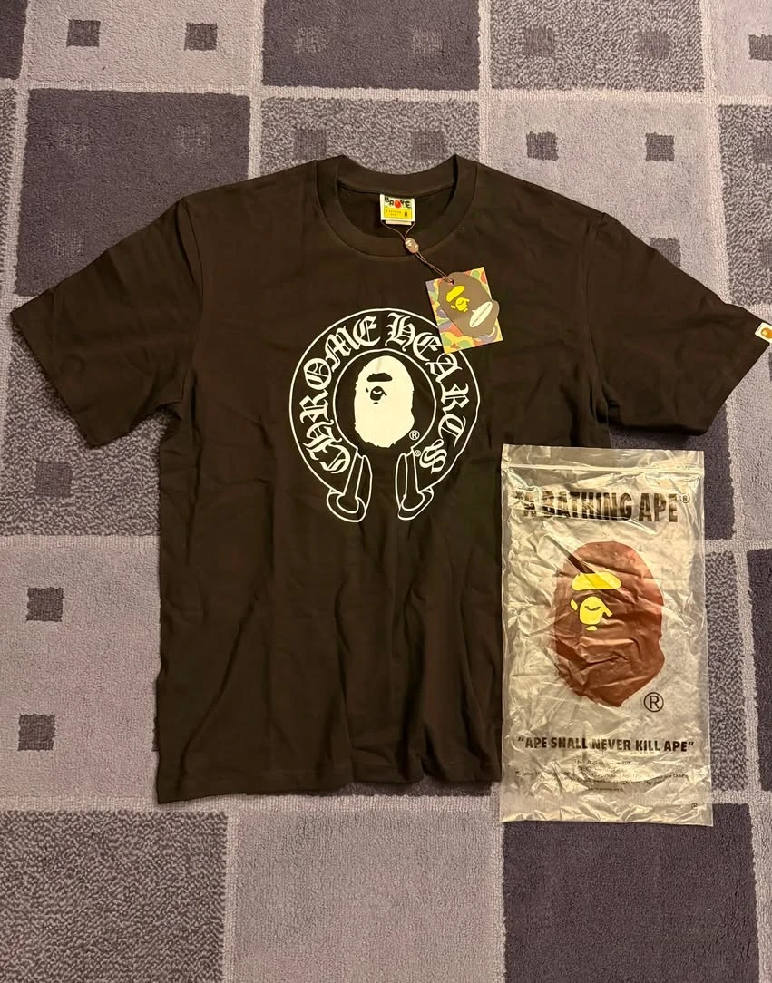 Black BAPE x Chrome Hearts T-Shirt