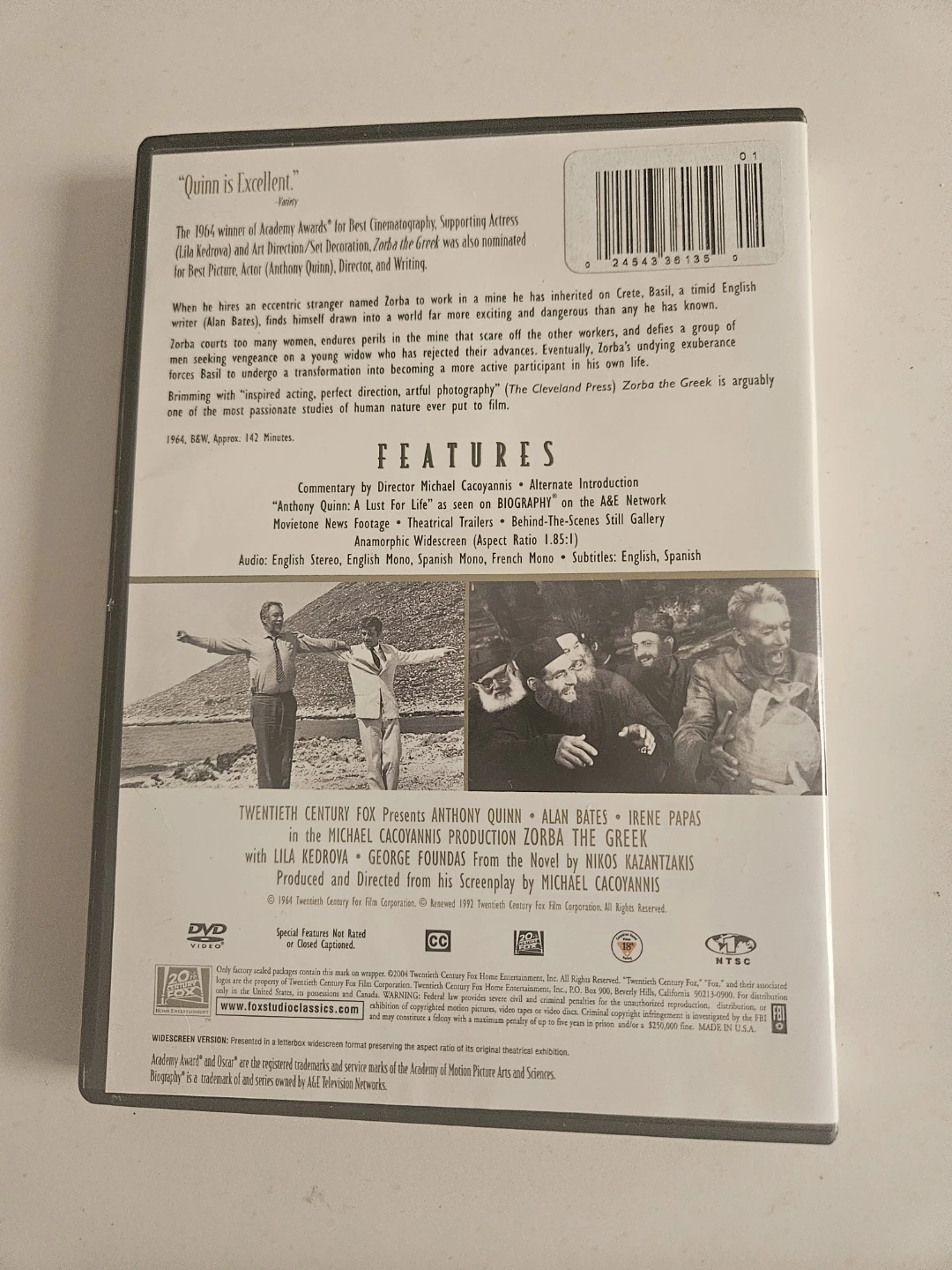 Zorba the Greek DVD - photo 2