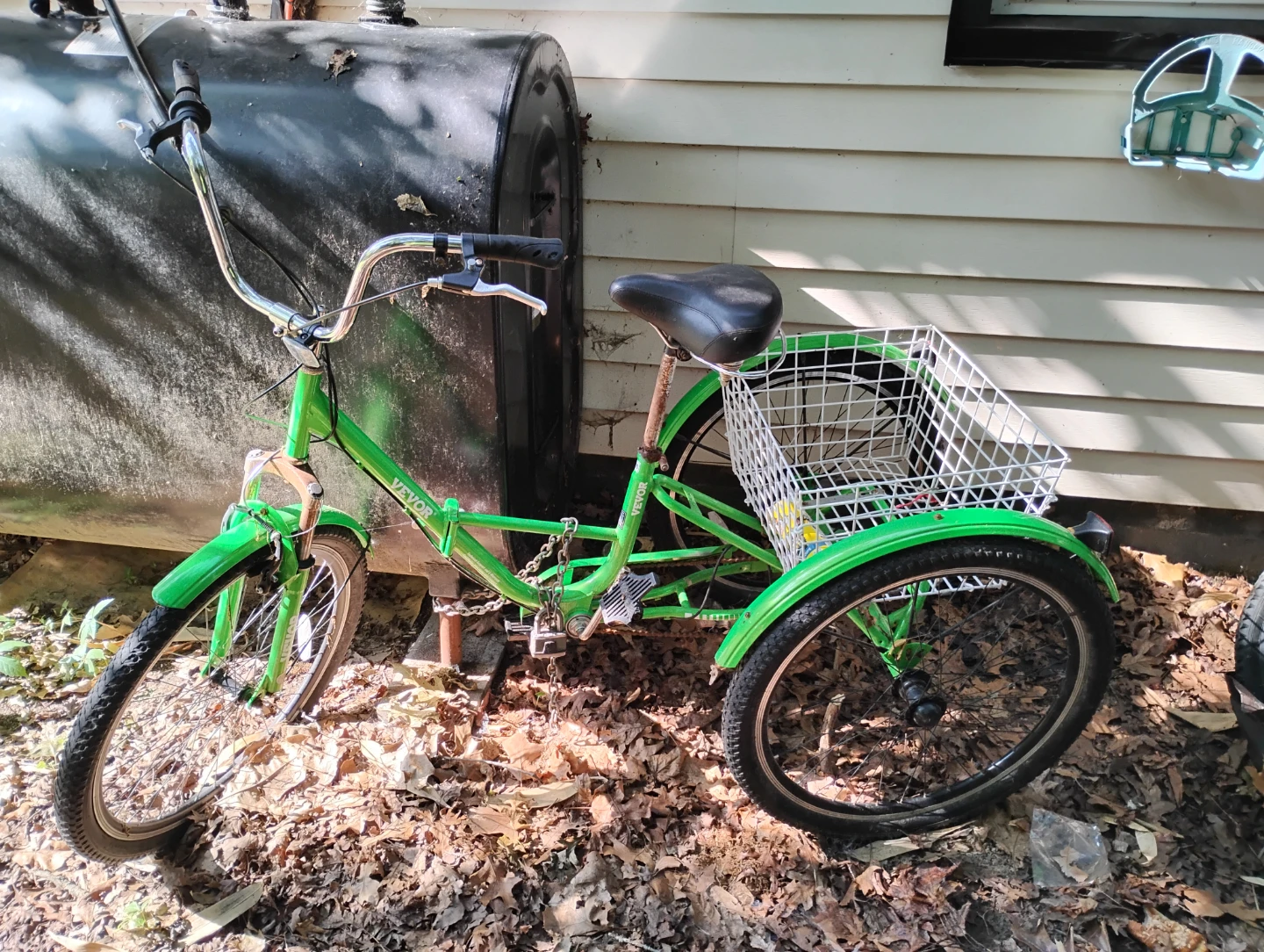 VEVOR Green Adult Tricycle with Basket - photo 4