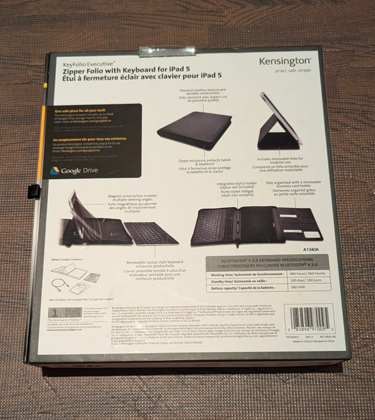 Kensington KeyFolio Executive Zipper Folio with Keyboard - photo 2