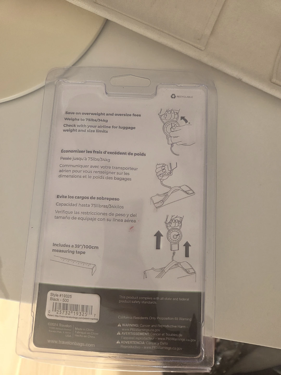 Travelon Stop & Lock Luggage Scale - photo 3
