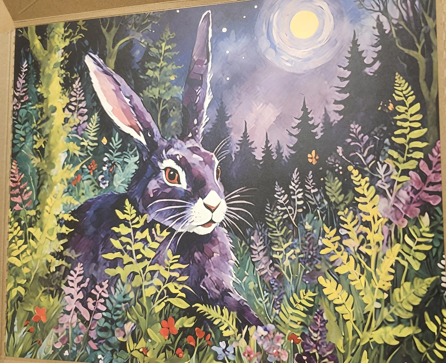 Nightvale-Violet Rabbit 16" by 20" Matte Art Print
