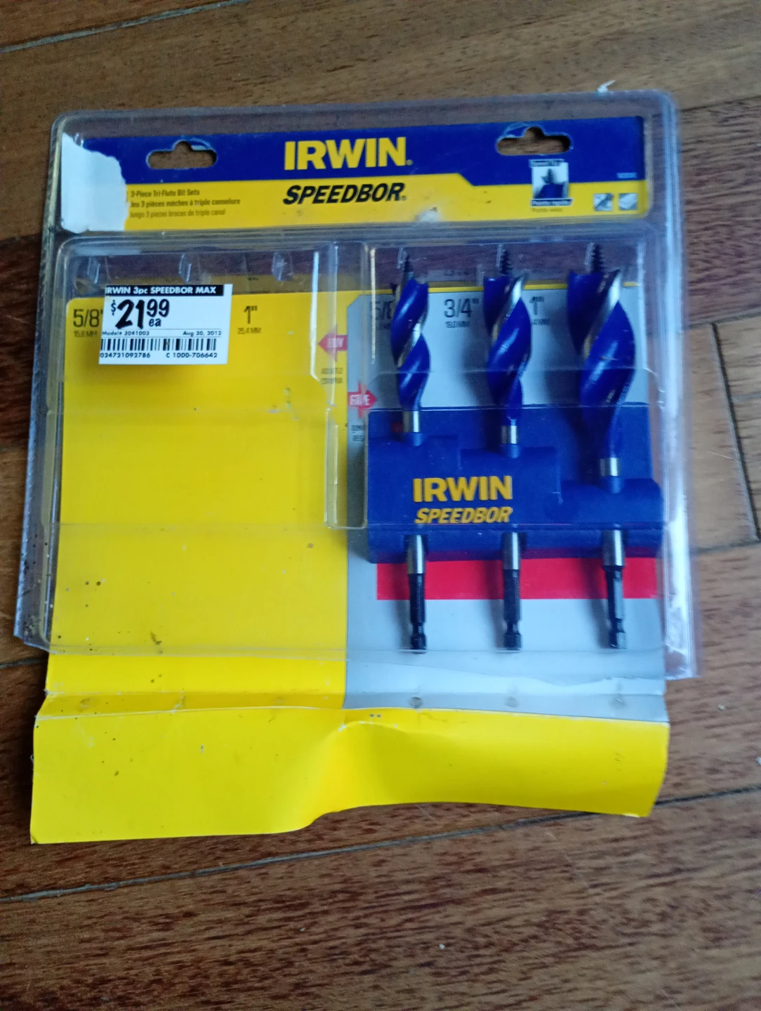 IRWIN SPEEDBOR MAX 3-Piece Tri-Flute Bit Set
