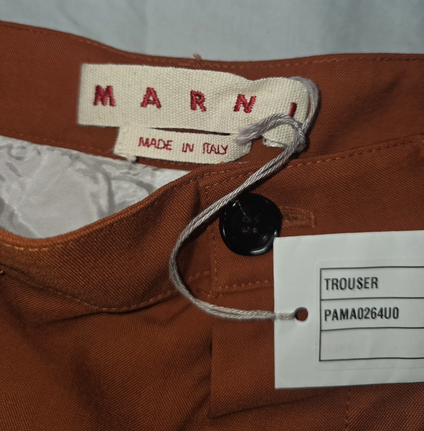 Marni Trouser PAMA0264U0 Orange - photo 5
