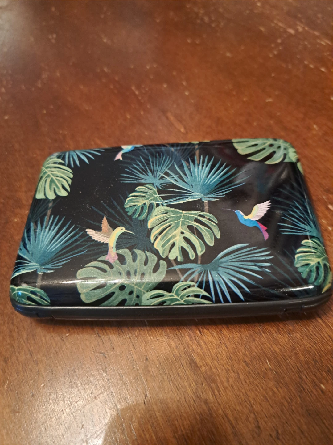 Accordion Card Holder with Tropical Print