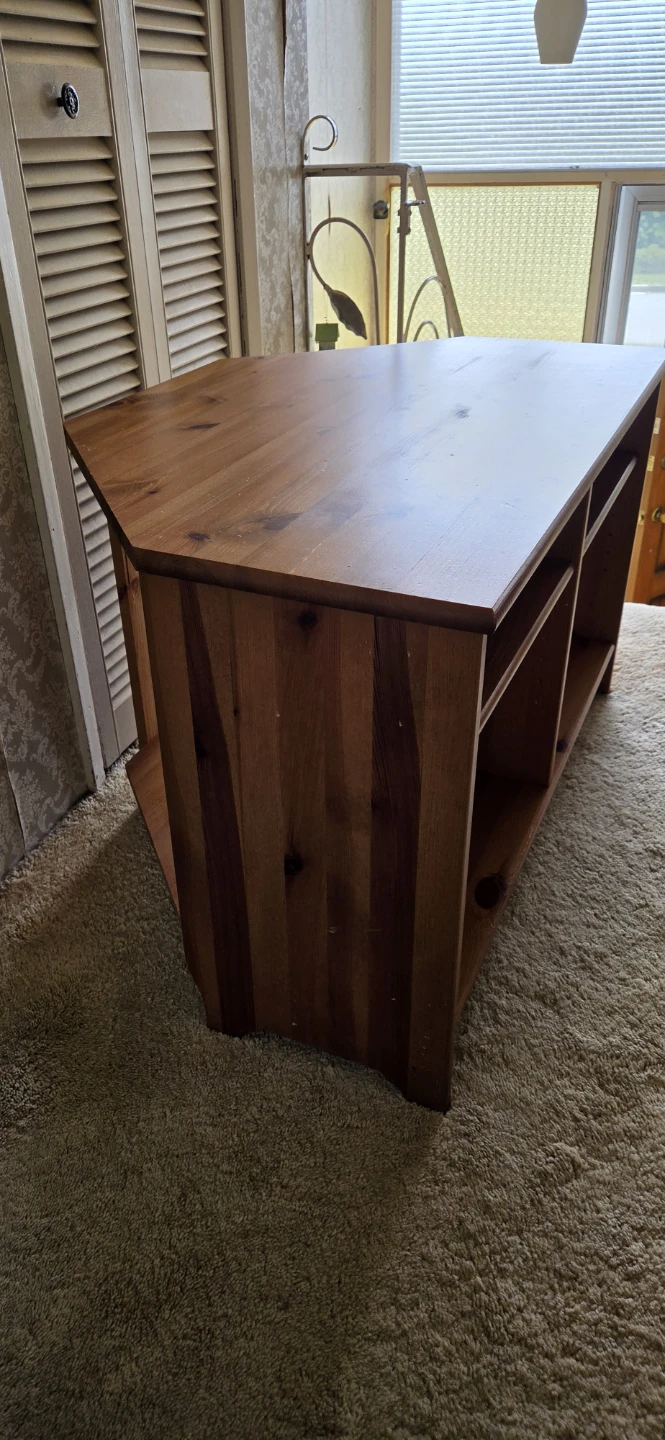 Wooden corner tv stand - photo 2