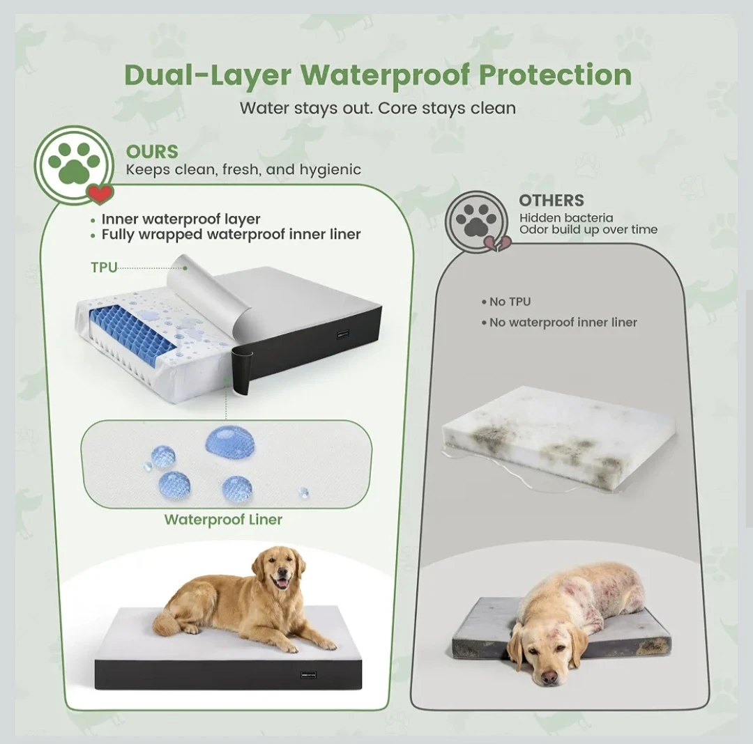 2XL Dog Bed with Egg Crate Memory Foam - photo 5