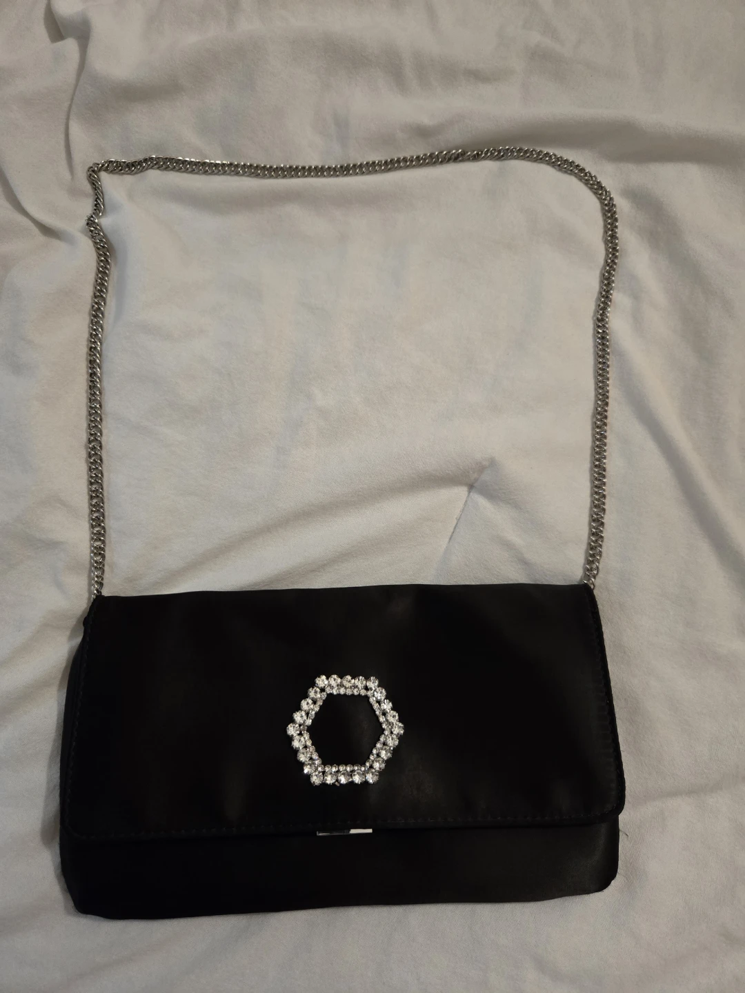 Steve Madden Black Clutch with Rhinestone Detail - photo 3